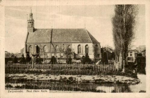 Nederlands Hervormde Kerk in Zwijndrecht, Verzamelen, Ansichtkaarten | Nederland, Gelopen, Zuid-Holland, Voor 1920, Ophalen of Verzenden