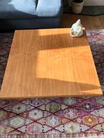 Salon tafel , kersenhout met rvs onderstel, Minder dan 50 cm, 100 tot 150 cm, 100 tot 150 cm, Zo goed als nieuw