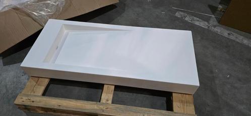 -Wasbak polystone met muurbeugel- afmetingen 1200*500*150mm, Huis en Inrichting, Badkamer | Badkamermeubels, Nieuw, Wasbak of Wastafel