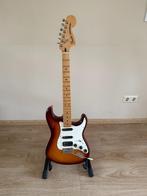 Fender DeLuxe Strat HSS Tobacco Sunburst MIM Upgraded, Muziek en Instrumenten, Ophalen of Verzenden, Gebruikt, Solid body, Fender