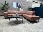ZGAN Industriële De Bommel Cognac Hoekbank - 270 x 230, Ophalen, 250 tot 300 cm, -, Leer