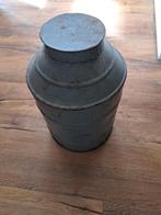 Zinken melkbus/bus, Tuin en Terras, Gebruikt, Minder dan 60 cm, Rond, Ophalen of Verzenden