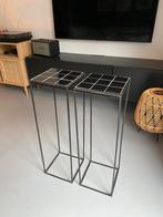 WOOOD Zeger Plantentafels Keramiek - 2 stuks - Nieuw, Ophalen, Minder dan 55 cm, Metaal of Aluminium, Vierkant