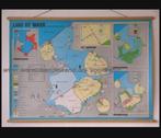 Oude schoolkaart "land van water", Antiek en Kunst, Antiek | Schoolplaten, Ophalen of Verzenden, Aardrijkskunde