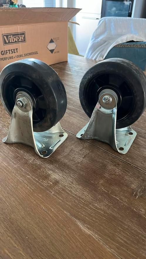 12 bokwielen diameter 160mm in zeer goede staat, Doe-het-zelf en Verbouw, Zwenkwielen, Zo goed als nieuw, Ophalen of Verzenden
