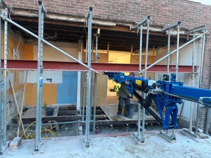 Hijskraan verhuur minihijskraan met machinist hoeflon C6, Diensten en Vakmensen, Aannemers, Nieuwbouw of Opbouw, Onderhoud of Restauratie