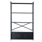 By-Boo Ventana Boekenkast, Huis en Inrichting, Kasten | Wandmeubels, Ophalen, Met deur(en), 200 cm of meer, Zo goed als nieuw