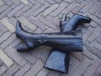 GRATIS VERZENDEN STOERE ZWARTE LEREN BLOKHAKLAARZEN 37, Hoge laarzen, Verzenden, Zwart, Nieuw