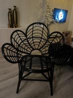 Lotus flower kuipstoel Xenos, Ophalen, Twee, Zwart, Riet of Rotan