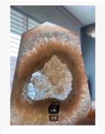 Edelsteen kristal, agaat, drusy, platte obelisk vorm, Sieraden, Tassen en Uiterlijk, Edelstenen, Nieuw, Ophalen of Verzenden, X
