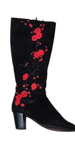 Suède laarzen maat: 39, Kleding | Dames, Schoenen, Ophalen of Verzenden, Zo goed als nieuw, Zwart, Hoge laarzen