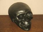 Dark Bronze Skull, menselijke Schedel Donker Brons kleurig, Verzamelen, Overige Verzamelen, Nieuw, Ophalen of Verzenden, Gothic decoratie escaperoom deco Dark ages art skull