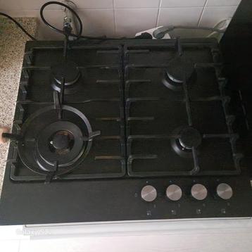Zeer goedwerkende inbouw gaskookplaat zwart Ikea beschikbaar voor biedingen
