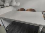 INGATORP

Uitschuifbare tafel, wit, 155/215x87 cm, Huis en Inrichting, Bureaus, Ophalen, Gebruikt