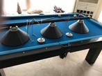 Biljartlamp met 3 skai leren kappen, Sport en Fitness, Ophalen, Zo goed als nieuw, Overige typen