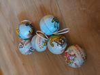 6 kerstballen Woezel en Pip - metaal, Diversen, Kerst, Ophalen of Verzenden, Gebruikt