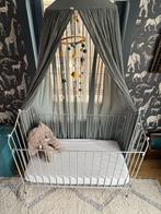 Ledikant - kinderbedje - staal - brocante, Ophalen, Gebruikt, Ledikant