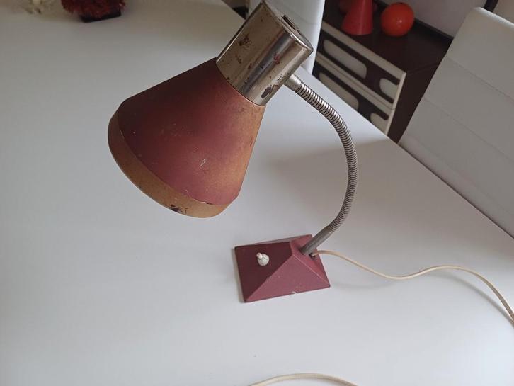 Vintage bureaulamp tafellamp, Huis en Inrichting, Lampen | Tafellampen, Gebruikt, Minder dan 50 cm, Metaal, Ophalen of Verzenden
