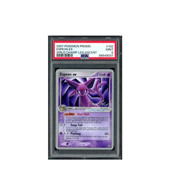 Pokemon Espeon ex Holo World Championship UR #102 PSA 9, Hobby en Vrije tijd, Verzamelkaartspellen | Pokémon, Zo goed als nieuw