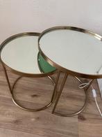 Zara Home Bijzettafels - Set van 2, Minder dan 55 cm, Gebruikt, Metaal of Aluminium, Rond