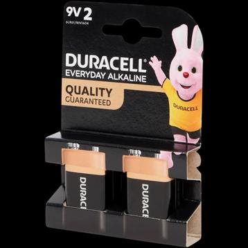 Duracell Everyday Alkaline batterijen 9 volt 2 stuks beschikbaar voor biedingen
