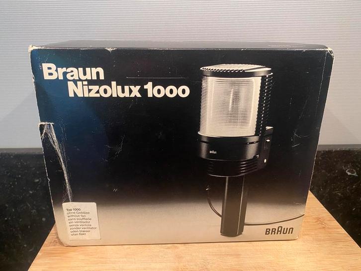 BRAUN nizolux 1000 w halogeen film- & fotolamp, Verzamelen, Fotografica en Filmapparatuur, Overige typen, 1960 tot 1980, Ophalen of Verzenden