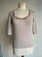 only hearts pauw top beige poeder roze maat m, Kleding | Dames, Tops, Maat 38/40 (M), Verzenden, Beige, Zo goed als nieuw