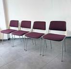 Set vintage Gispen Cordemeyer stoelen opnieuw gestoffeerd, Huis en Inrichting, Stoelen, Ophalen, Gebruikt, Vintage, Vier