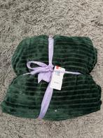 Nieuw! Prachtig plaid woondeken Hema groen rib met fleece!, Ophalen of Verzenden, Nieuw