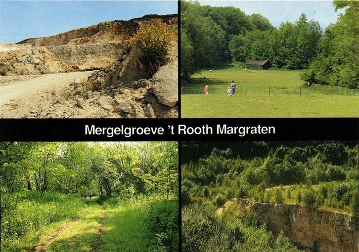 Mergelgroeve t Rooth Margraten - 4 afb - ongelopen, Verzamelen, Ansichtkaarten | Nederland, Ongelopen, Noord-Brabant, 1940 tot 1960