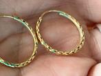 Gouden oorbellen Creolen, Sieraden, Tassen en Uiterlijk, Oorbellen, Hangers, Verzenden, Zo goed als nieuw, Goud
