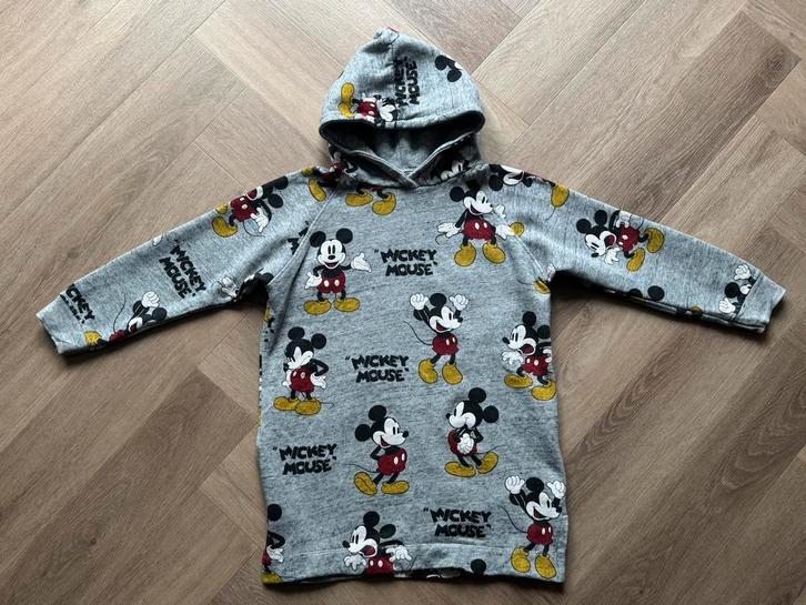 Zara Mickey Mouse sweater hoodie trui grijs maat 134, Kinderen en Baby's, Kinderkleding | Maat 134, Gebruikt, Meisje, Trui of Vest