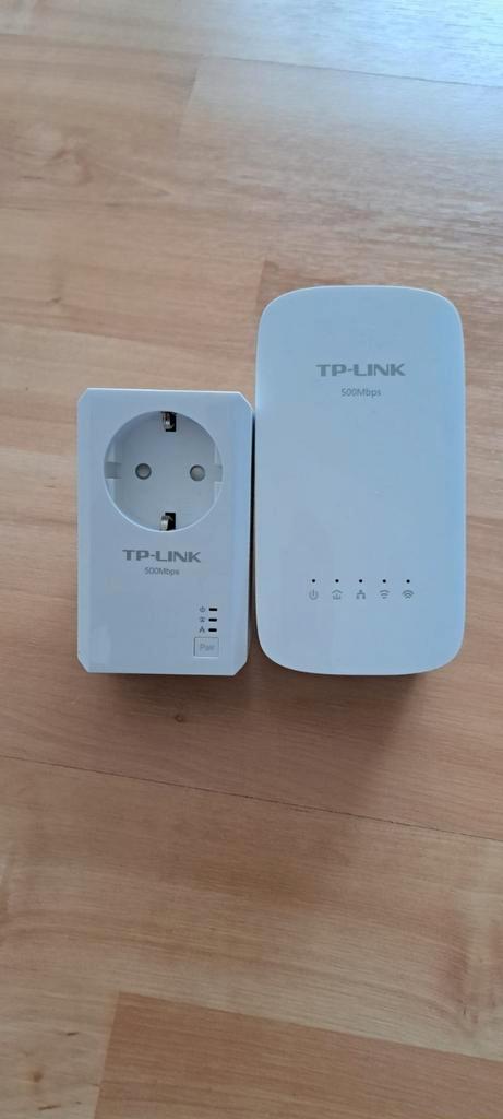 Powerline Adapter kit 500Mbit (2 adapters)+Wifi+netw aansl, Computers en Software, WiFi-versterkers, Zo goed als nieuw, Ophalen