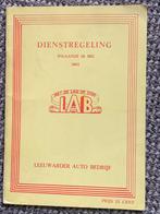 Dienstregeling LAB., Verzamelen, Ophalen of Verzenden, Nieuw, Trein, Boek of Tijdschrift