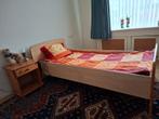 Bed, Ophalen, 90 cm, Eenpersoons, Beige