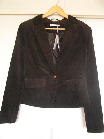 Only Jackie corduroy blazer black coffee maat 38 nieuw beschikbaar voor biedingen