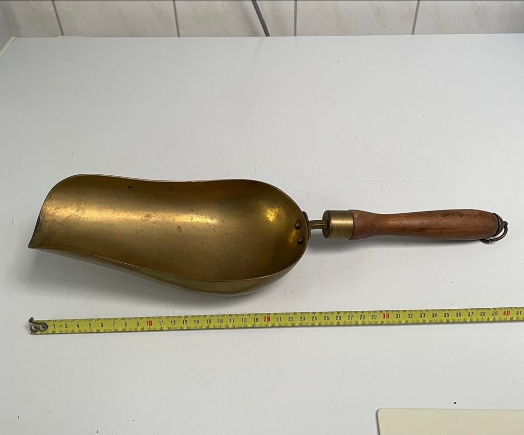 Antieke koperen kolenschep, Ophalen of Verzenden, Koper