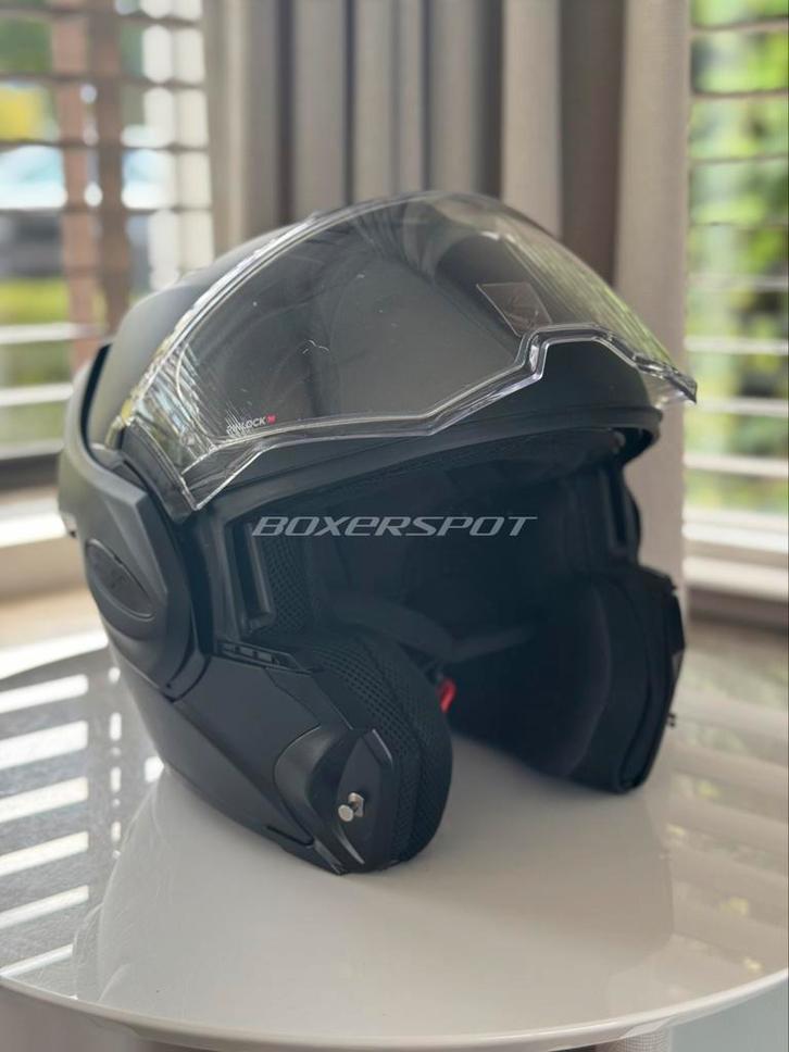 Scorpion Exo Tech mat zwart maat S | Topstaat!, Motoren, Kleding | Motorhelmen, Systeemhelm, S, Overige merken, Tweedehands, Ophalen of Verzenden