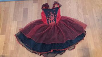Leuke jurk voor bijv Halloween  / carnaval maat 116 beschikbaar voor biedingen