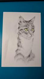 3 kaarten poes kat. Illustrator Virginia Miller, Verzamelen, Ansichtkaarten | Dieren, Ophalen of Verzenden, 1980 tot heden, Ongelopen