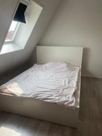 IKEA malm bed, Huis en Inrichting, Slaapkamer | Bedden, Gebruikt, Wit, Twijfelaar, 200 cm