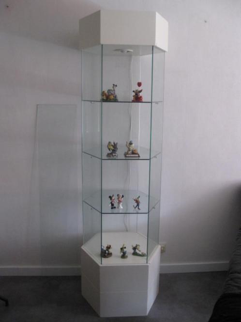 VITRINEKAST - ZESHOEKIG - VOLGLAS en kan uit elkaar, Huis en Inrichting, Kasten | Vitrinekasten, 200 cm of meer, 50 tot 100 cm