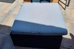Wicker poef hocker met kussen 70x70 nieuw, Ophalen, Nieuw