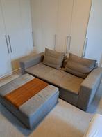 Tweepersoonsbank met poef - BoConcept, Ophalen, Hout, Gebruikt, 100 tot 125 cm