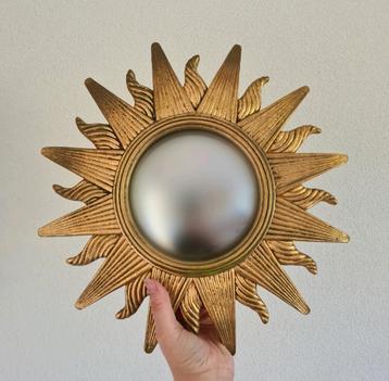 Vintage retro zonnespiegel spiegel hollywood regency goud beschikbaar voor biedingen