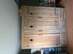 Steigerhout kledingkast, Huis en Inrichting, Kasten | Kledingkasten, Ophalen, Gebruikt, 50 tot 75 cm, 200 cm of meer