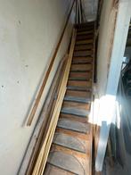 Ronde trapleuning hout 4,36 m, Doe-het-zelf en Verbouw, Ladders en Trappen, Ophalen, 2 tot 4 meter