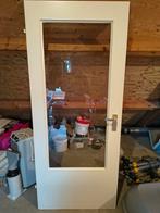 Links Draaiende Binnendeur met Glas - 85x201,5cm, Doe-het-zelf en Verbouw, Ophalen, 80 tot 100 cm, Binnendeur, Zo goed als nieuw