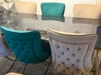 Gebruik eet tafel incl 6 stoelen en zitbanken kompleet set, Huis en Inrichting, Complete eetkamers, Ophalen, Gebruikt, Classic