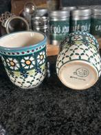 Bunzlau aardewerk bekers, Ophalen, Gebruikt, Overige stijlen, Kop(pen) en/of Schotel(s)
